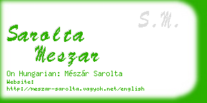sarolta meszar business card